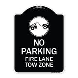 Fire Lane Tow Zone with Graphic