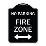 Fire Lane with Bidirectional Arrow