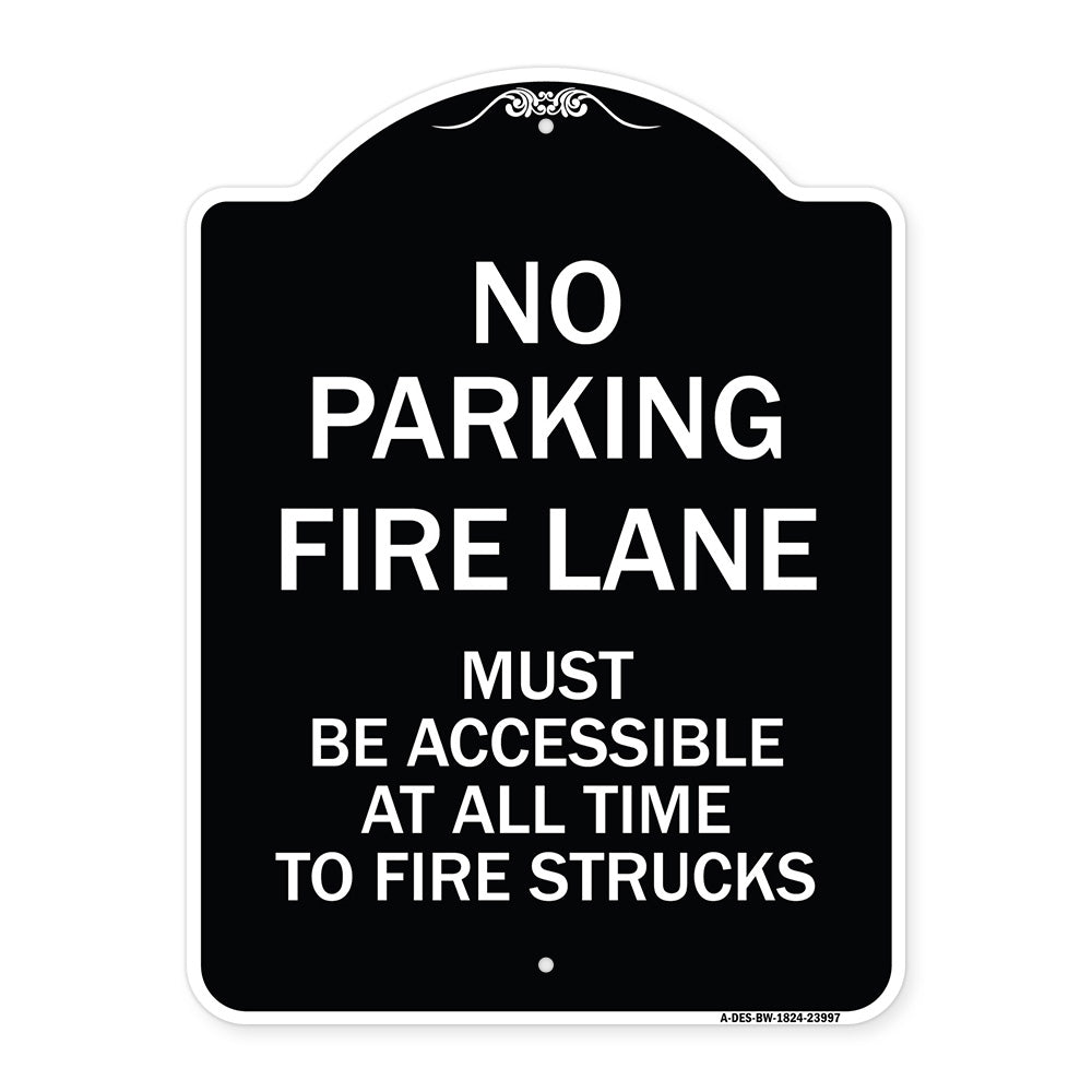 Fire Lane Must Be Accessible at All Time to Fire Trucks