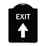 Exit Sign Exit with Up Arrow