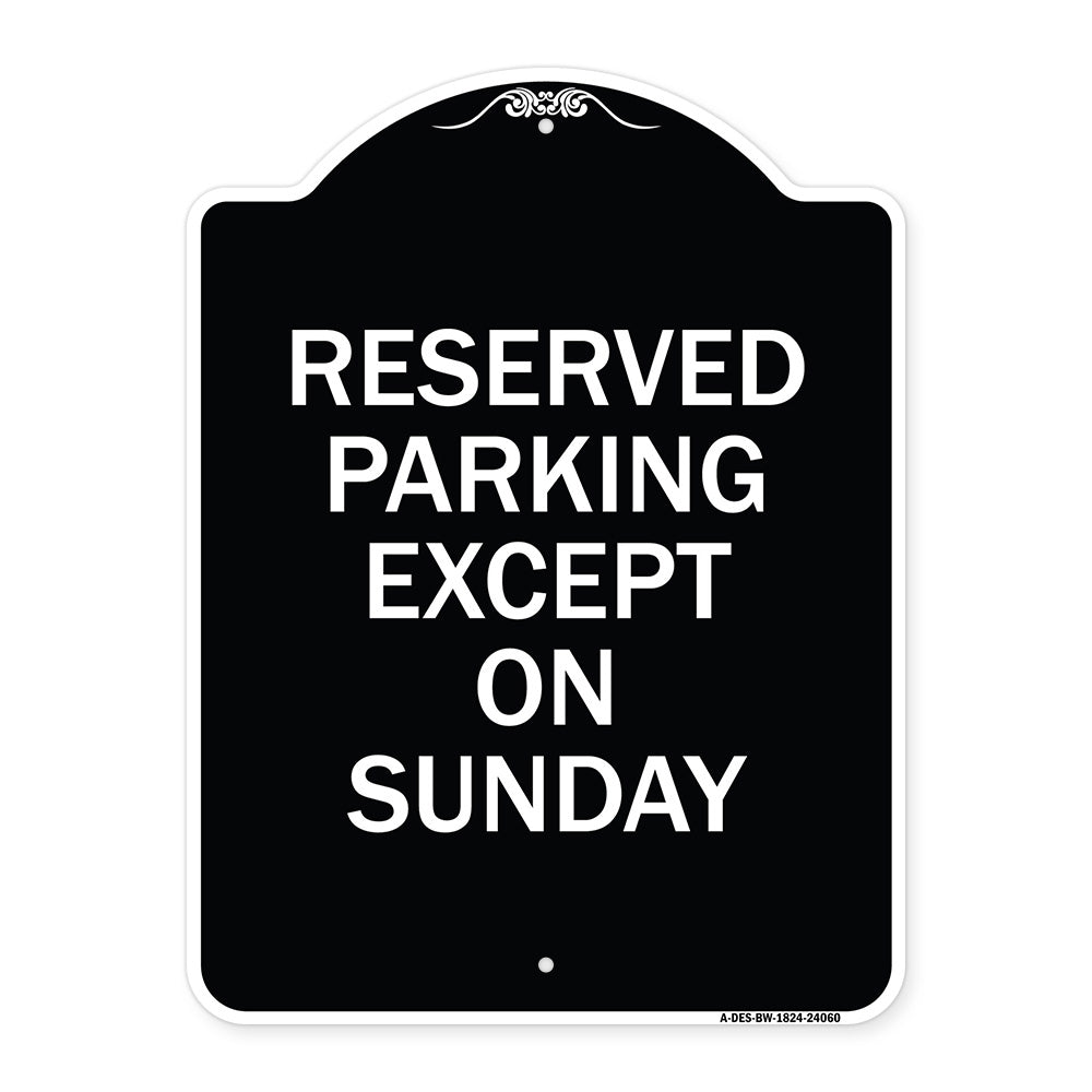 Except on Sunday
