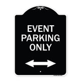 Event Parking Only (With Bidirectional Arrow)
