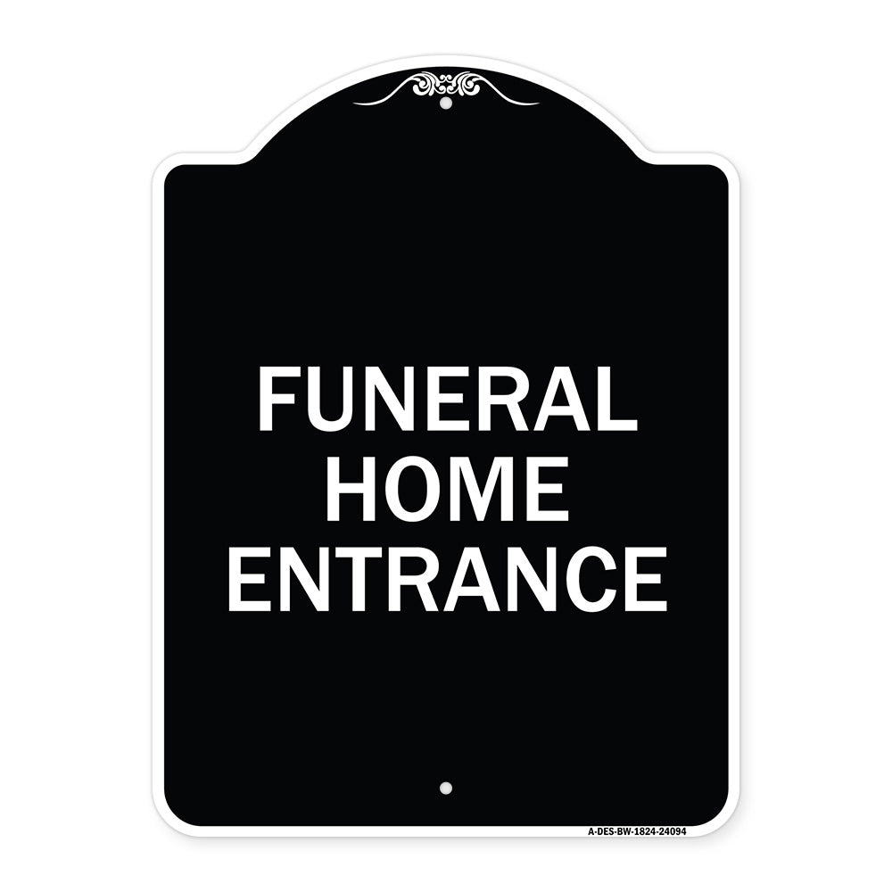 Entrance Sign Funeral Home Entrance