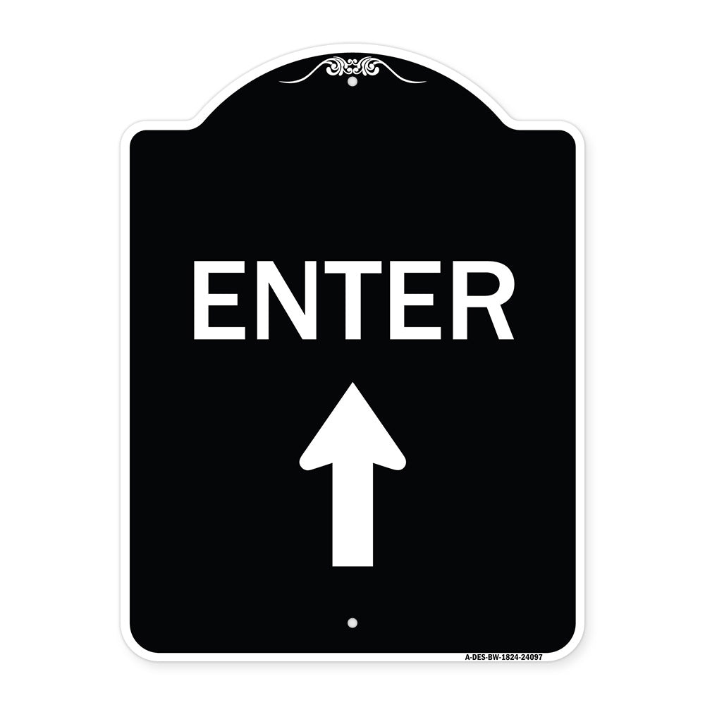 Enter Sign Enter with Up Arrow