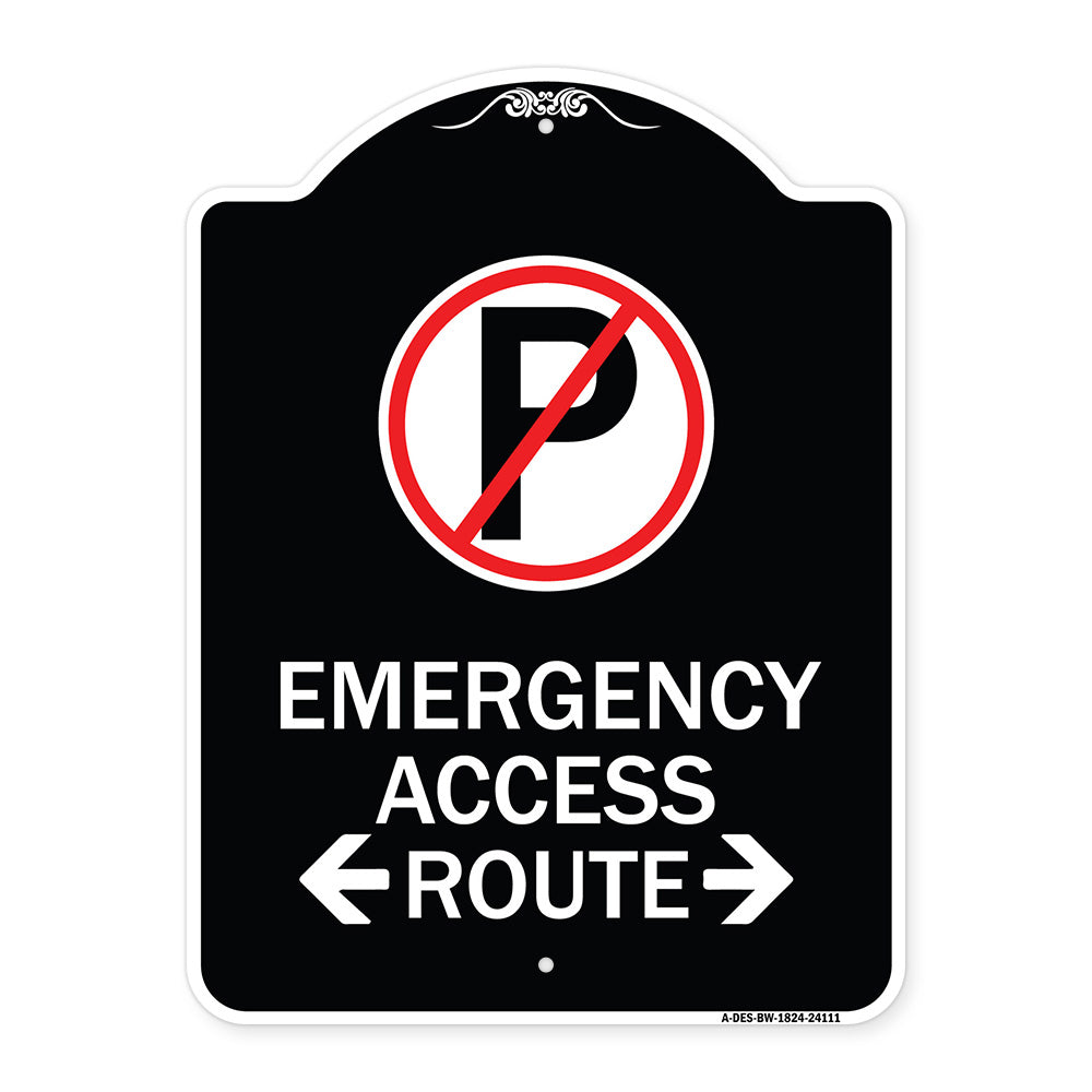 Emergency Access Route (With Bidirectional Arrow)