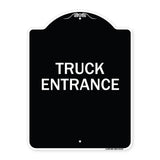 Driveway Sign Truck Entrance