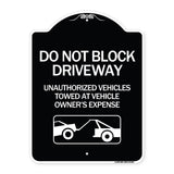 Do Not Block Driveway (With Graphic)