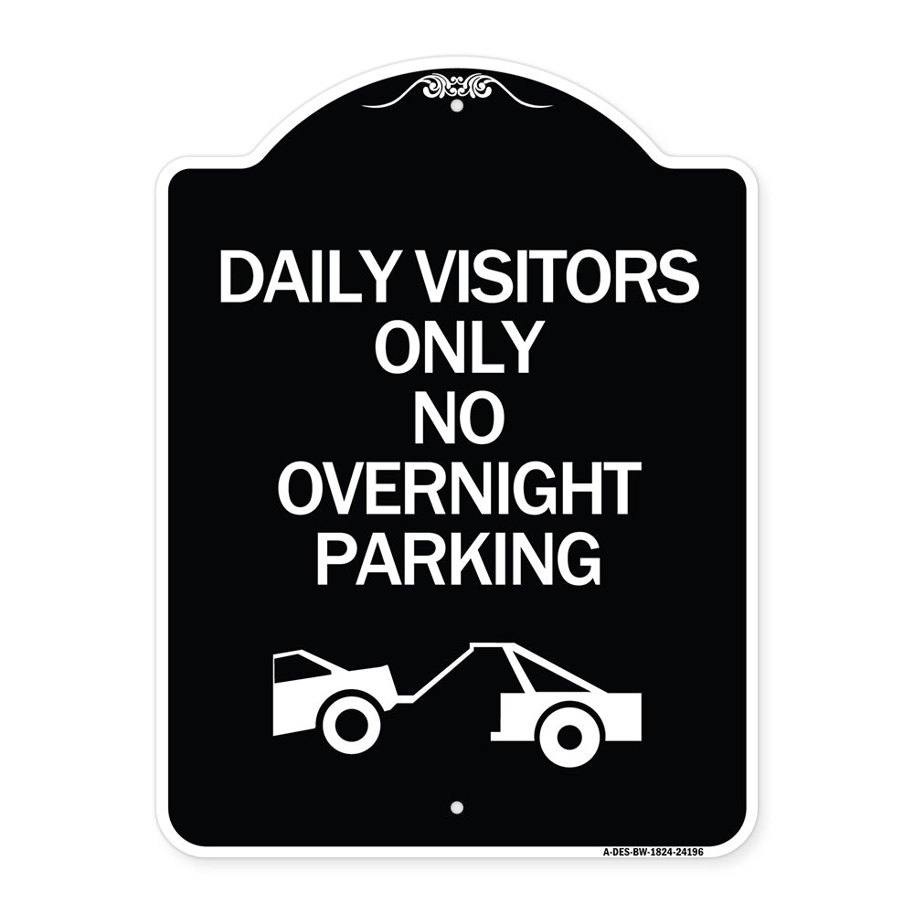 Day Visitors Only No Overnight Parking (With Graphic)