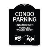 Condo Parking - Unauthorized Vehicles Towed Away (With Car Tow Graphic)