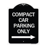 Compact Car Parking Only (With Right Arrow)