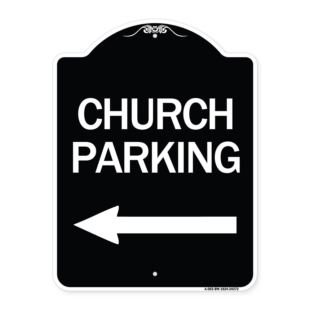 Church Parking (With Left Arrow)