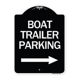 Boat Trailer Parking (With Right Arrow Symbol)