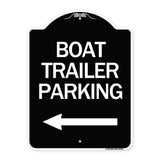 Boat Trailer Parking (With Left Arrow Symbol)