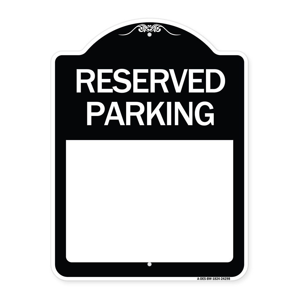 Blank Reserved Parking