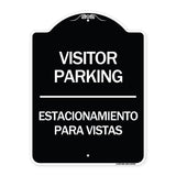 Bilingual Reserved Parking Sign Visitor Parking Estacionamiento Para Visitas