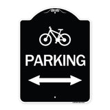Bicycle Symbol Parking (With Bidirectional Arrow)