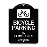 Bicycle Parking by Permit Only C.V.S. 21210 (With Bicycle Graphic)