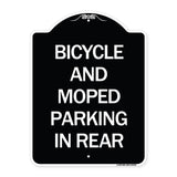 Bicycle and Moped Parking in Rear