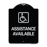 Assistance Available with Handicap Symbol