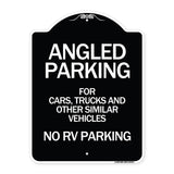 Angled Parking for Cars Trucks and Similar Vehicles - No RV Parking