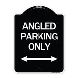 Angle Parking Only (With Bidirectional Arrow)