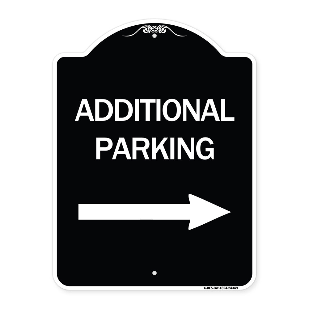 Additional Parking Sign (Right Arrow)