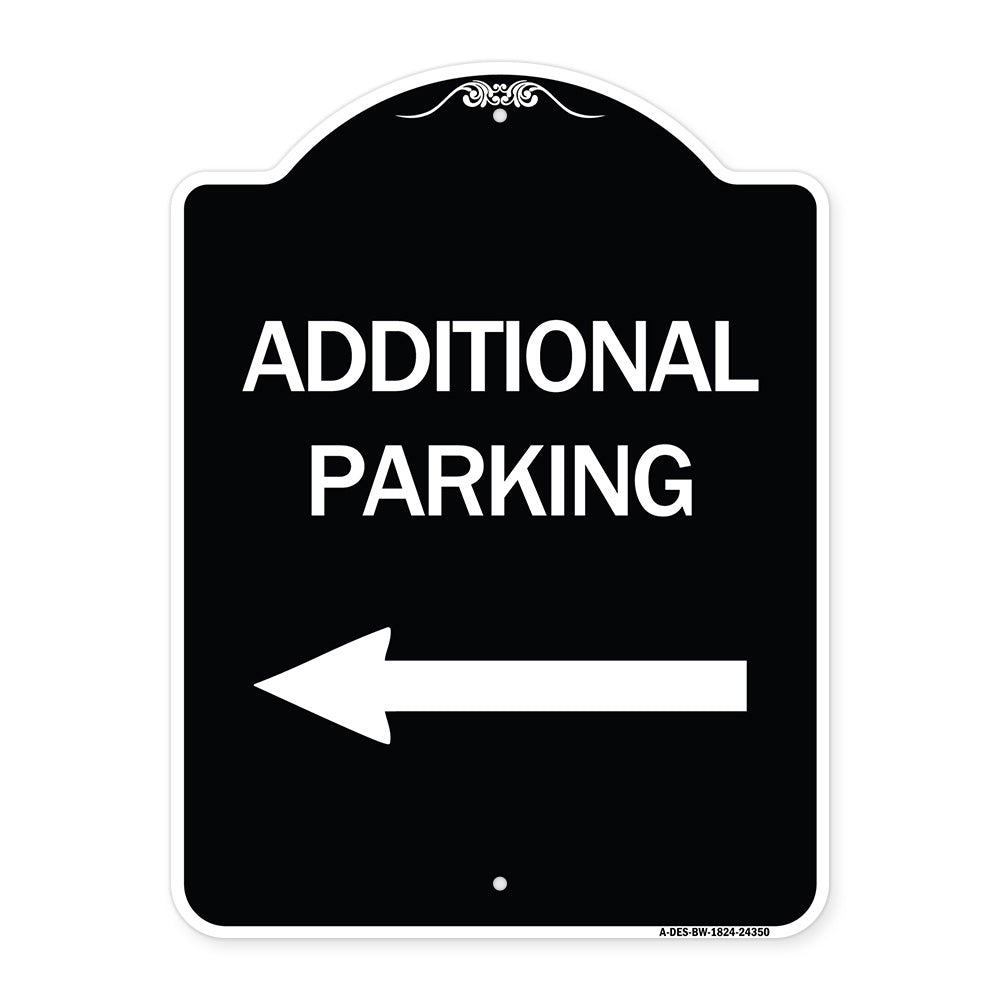 Additional Parking Sign (Left Arrow)