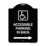 Accessible Parking on Right Arrow (With Graphic)