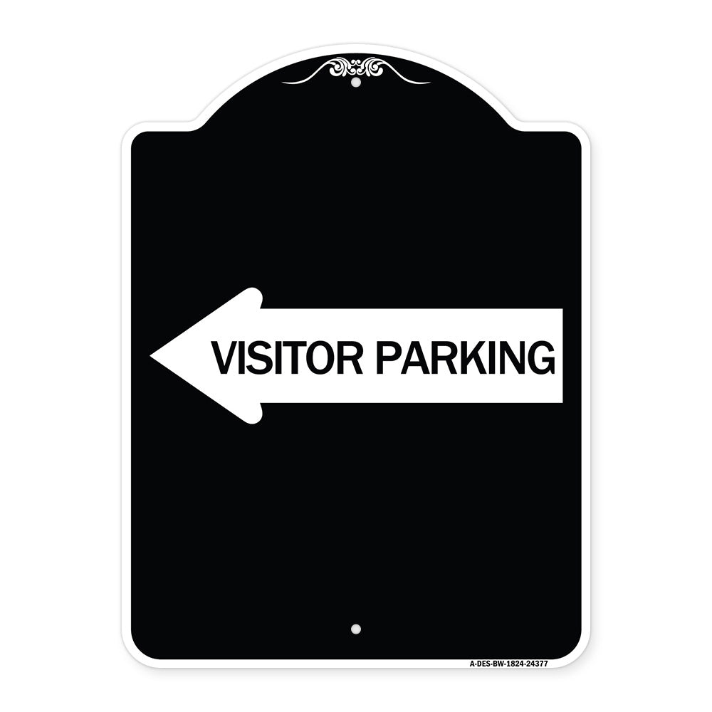 Visitor Parking (With Left Arrow)