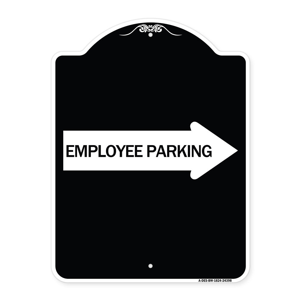 Employee Parking (With Right Arrow)