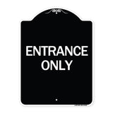 Traffic Entrance Sign Entrance Only