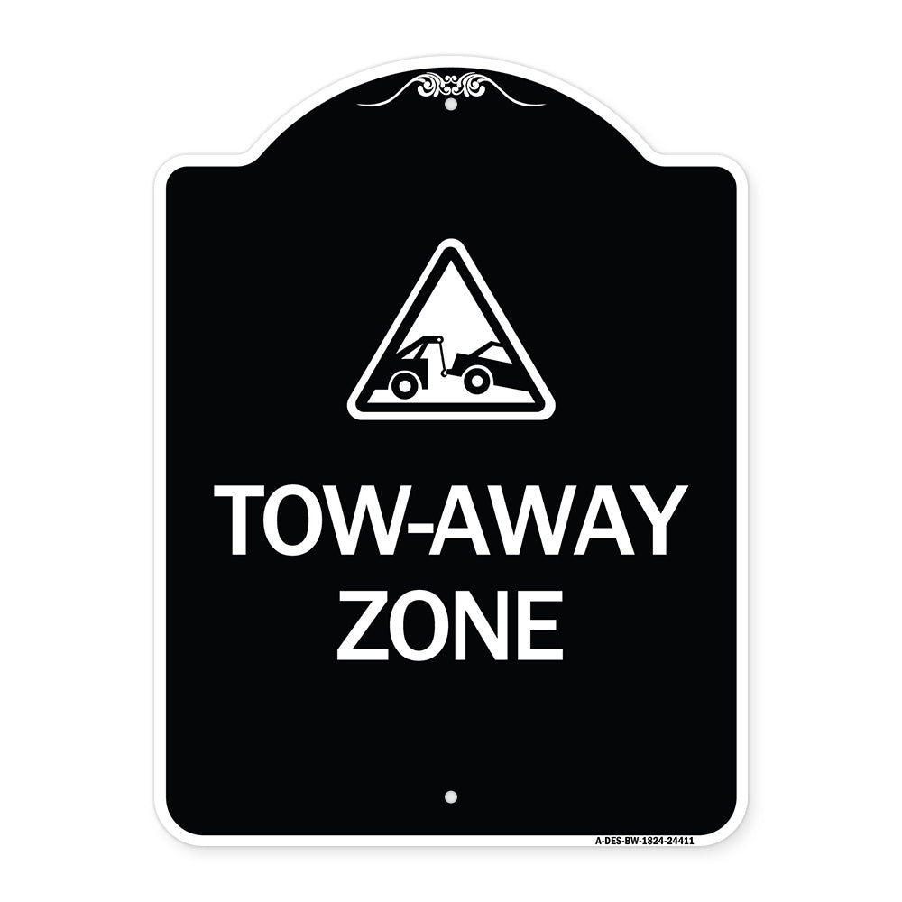 Tow-Away Zone with Graphic