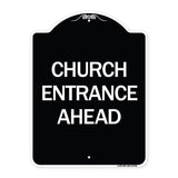 Church Entrance Ahead