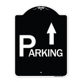 Parking with Arrow Pointing Up