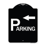 Parking with Arrow Pointing Left