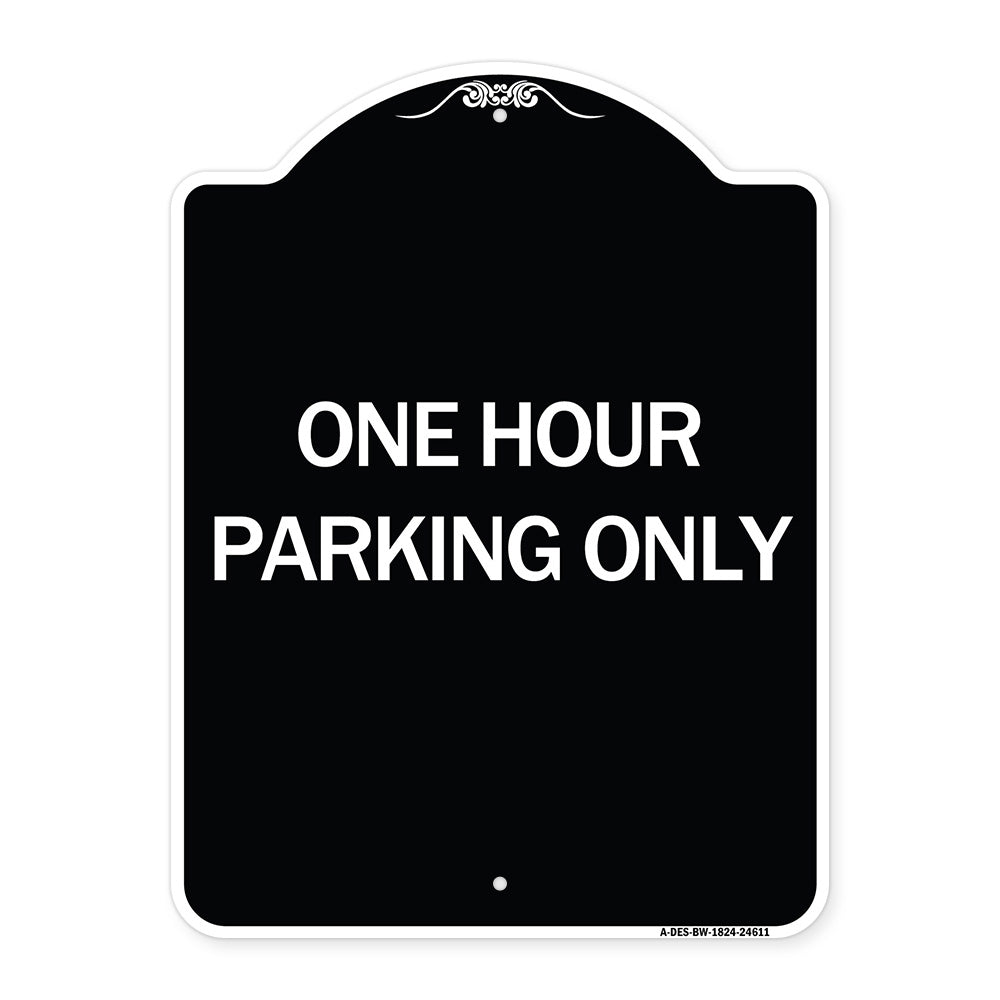 One Hour Parking Only