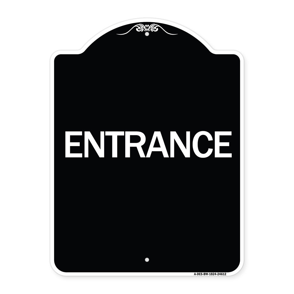 Traffic Entrance Sign Entrance