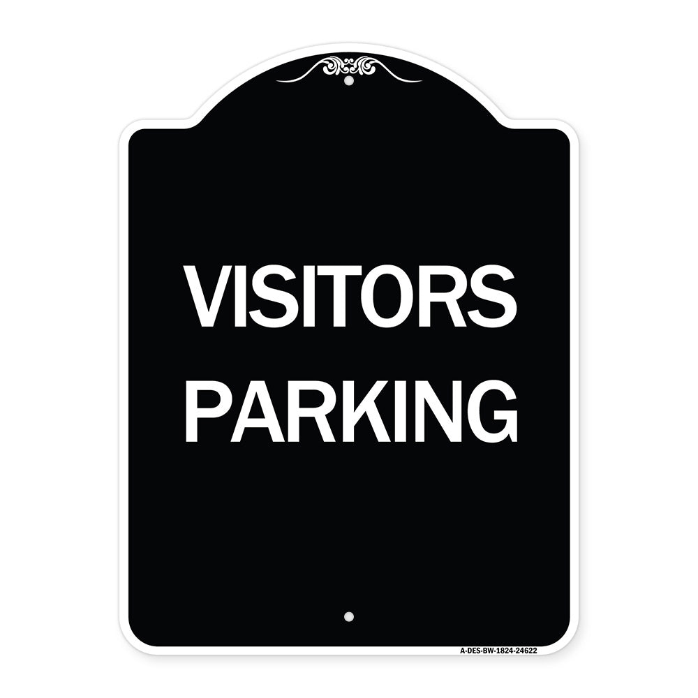 Parking Lot Sign Visitors Parking