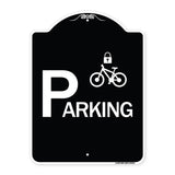 Parking (With Cycle and Lock Symbol)