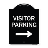 Visitor Parking (With Right Arrow)