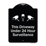 This Driveway Under 24 Hour Surveillance With Graphics