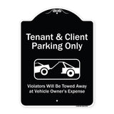 Tenant And Client Parking Only Violators Towed Away With Graphic