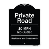 Private Road 10 Mph No Outlet Residents And Guests Only