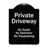 Private Driveway No Outlet Solicitors Or Trespassing