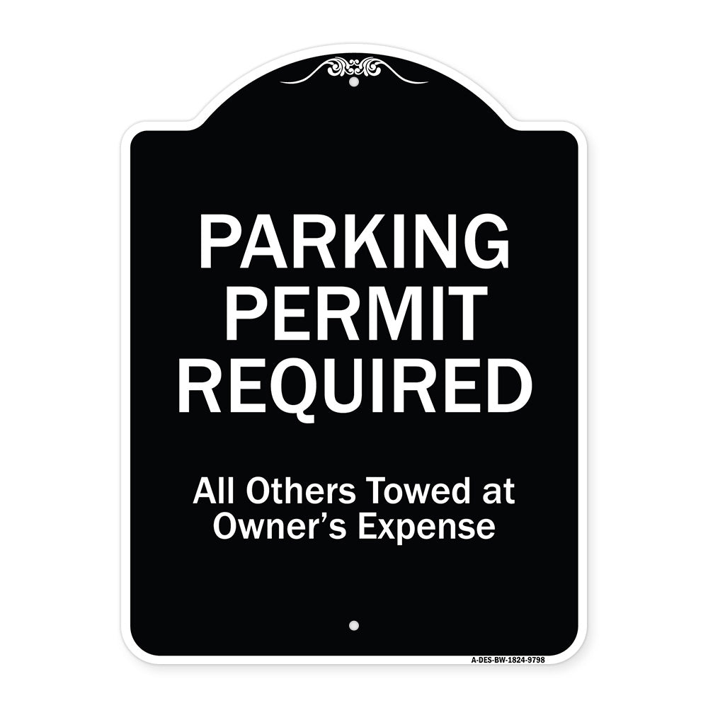 Parking Permit Required All Others Towed At Owner's Expense