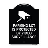 Parking Lot Is Protected By Video Surveillance With Graphic