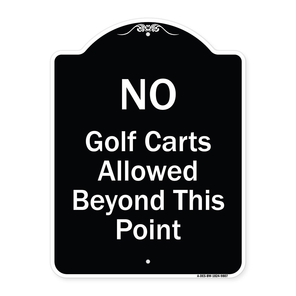 No Golf Carts Allowed