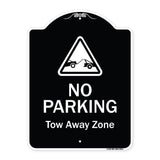 No Parking Tow Away Zone With Graphic