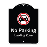 No Parking, Loading Zone With No Car Symbol