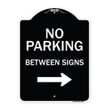 No Parking Between Signs Right